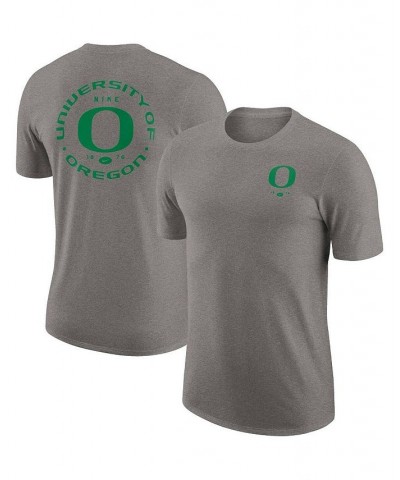 Men's Heather Gray Oregon Ducks Logo 2-Hit Tri-Blend T-shirt $18.90 T-Shirts