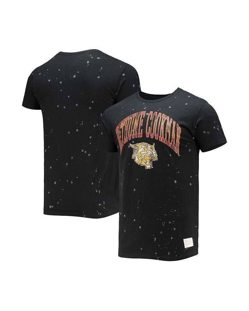 Men's Black Bethune-Cookman Wildcats Bleach Splatter T-shirt $24.74 T-Shirts