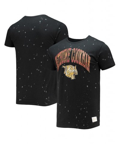 Men's Black Bethune-Cookman Wildcats Bleach Splatter T-shirt $24.74 T-Shirts