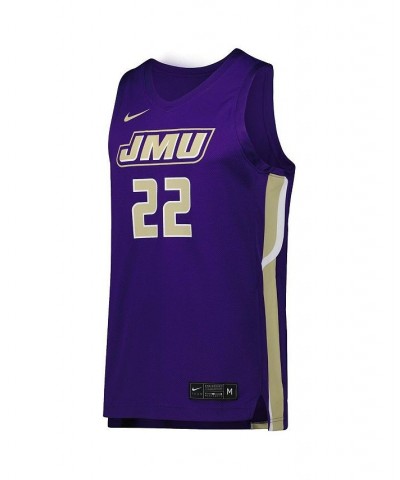 Men's Purple James Madison Dukes Replica Basketball Jersey $36.00 Jersey