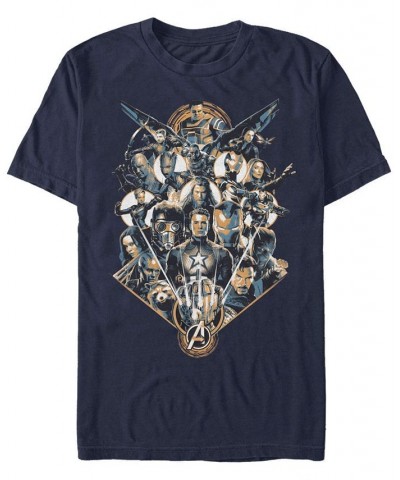 Men's Tonal Epic Group Short Sleeve Crew T-shirt Blue $16.80 T-Shirts