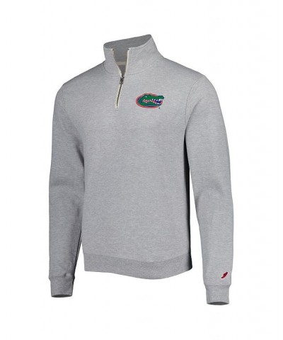 Men's Heather Gray Florida Gators Stack Essential Fleece Quarter-Zip Sweatshirt $30.75 Sweatshirt