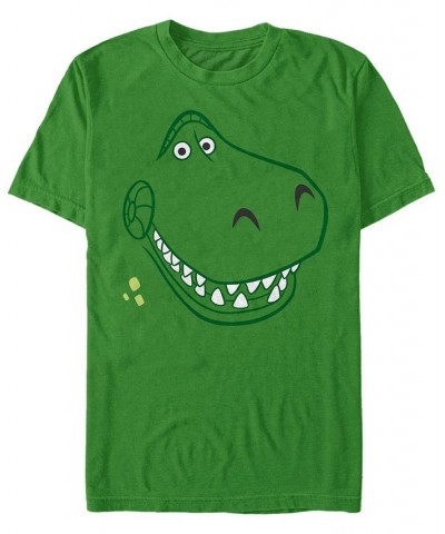 Disney Pixar Men's Toy Story Rex Big Face Costume Short Sleeve T-Shirt Green $17.15 T-Shirts