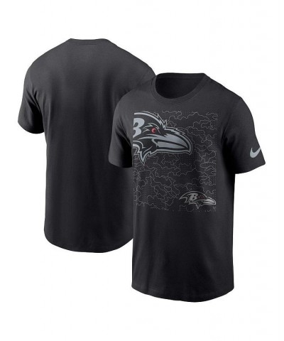 Men's Black Baltimore Ravens RFLCTV T-shirt $21.50 T-Shirts