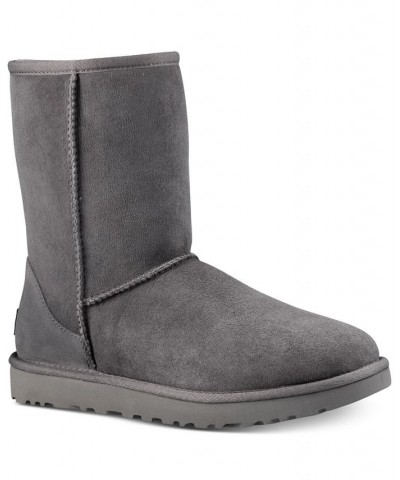 Women's Classic II Short Boots Gray $81.00 Shoes