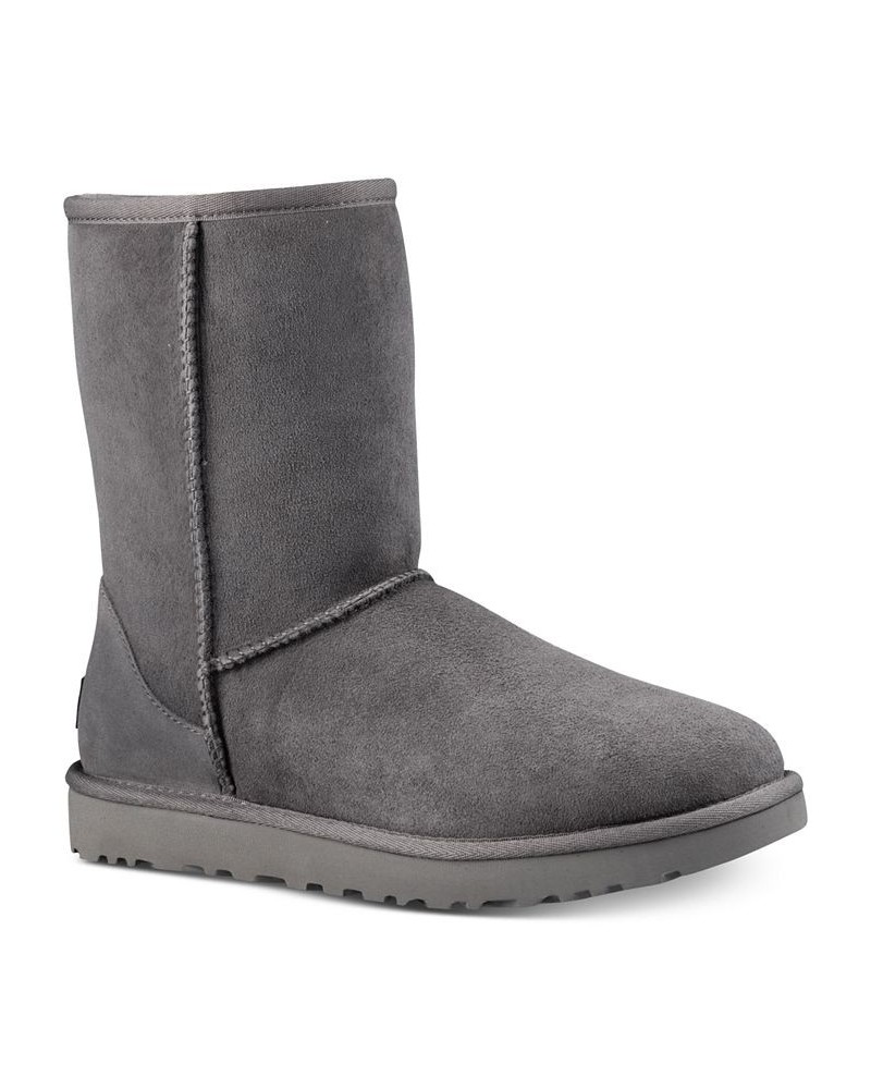 Women's Classic II Short Boots Gray $81.00 Shoes