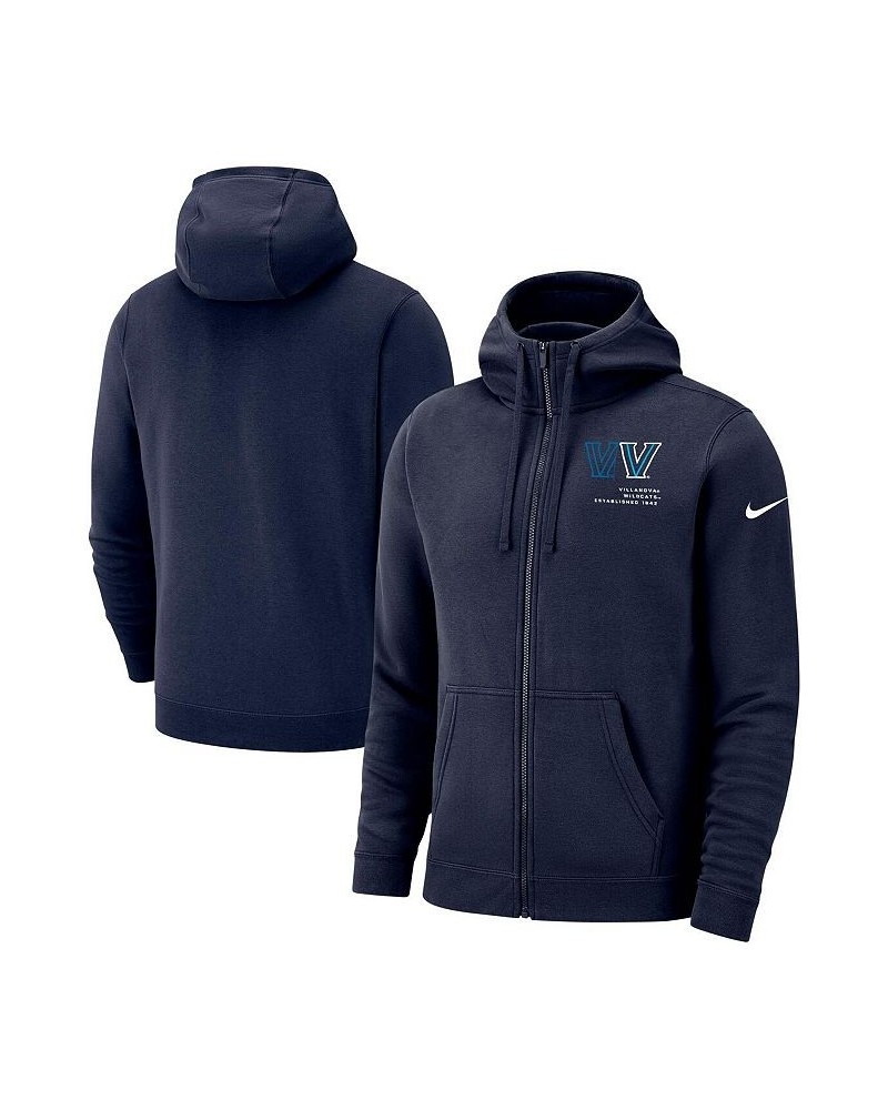 Men's Navy Villanova Wildcats Club Full-Zip Hoodie $44.19 Sweatshirt