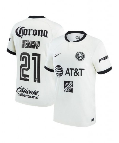 Men's Henry Martin White Club America 2022/23 Third Replica Jersey $63.00 Jersey