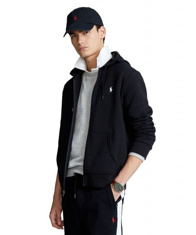 Men's Double-Knit Full-Zip Hoodie Black $66.60 Sweatshirt