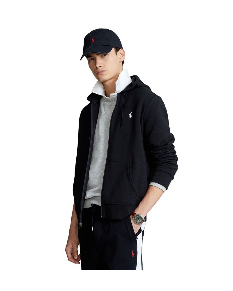 Men's Double-Knit Full-Zip Hoodie Black $66.60 Sweatshirt