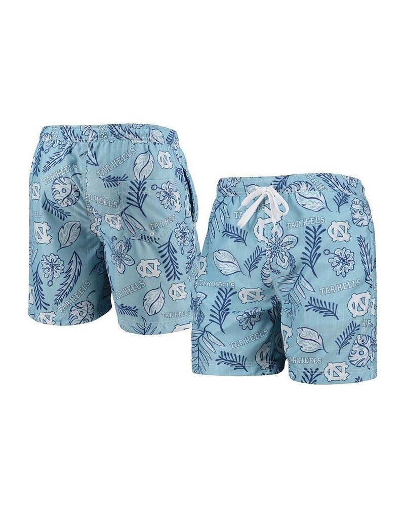 Men's Carolina Blue North Carolina Tar Heels Vintage-Like Floral Swim Trunks $32.90 Swimsuits