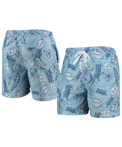 Men's Carolina Blue North Carolina Tar Heels Vintage-Like Floral Swim Trunks $32.90 Swimsuits