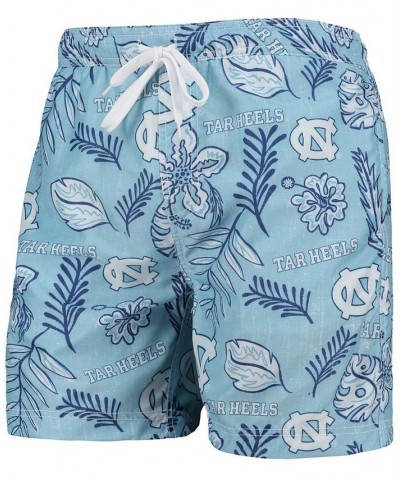 Men's Carolina Blue North Carolina Tar Heels Vintage-Like Floral Swim Trunks $32.90 Swimsuits