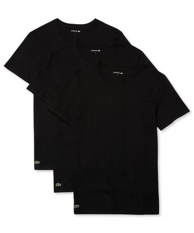 Men's Crew Neck Slim Fit T-shirt Set, 3-Piece Black $26.25 Undershirt