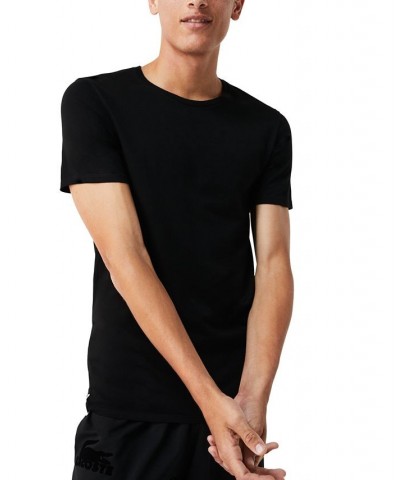 Men's Crew Neck Slim Fit T-shirt Set, 3-Piece Black $26.25 Undershirt