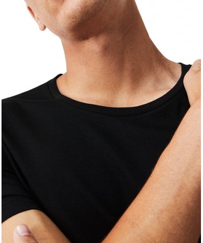 Men's Crew Neck Slim Fit T-shirt Set, 3-Piece Black $26.25 Undershirt