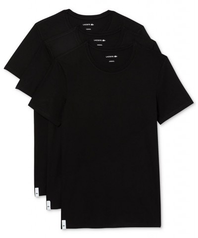 Men's Crew Neck Slim Fit T-shirt Set, 3-Piece Black $26.25 Undershirt