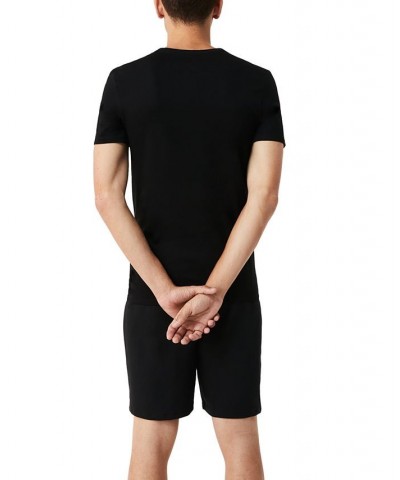 Men's Crew Neck Slim Fit T-shirt Set, 3-Piece Black $26.25 Undershirt