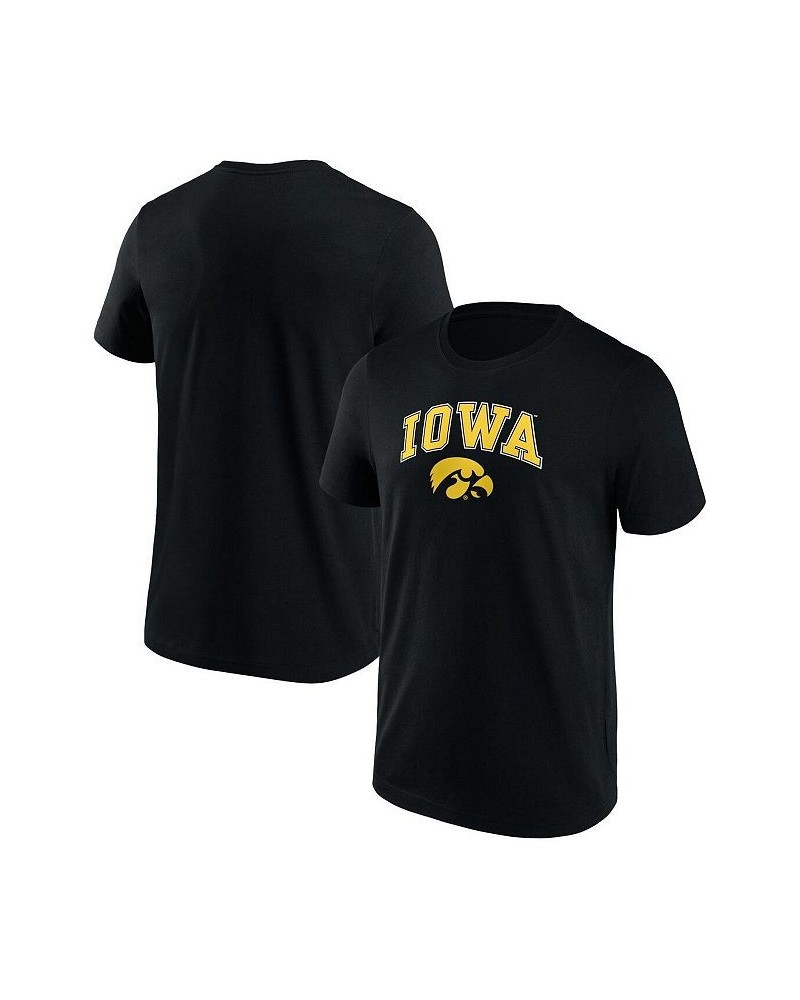 Men's Branded Black Iowa Hawkeyes Campus 2.0 T-shirt $13.50 T-Shirts