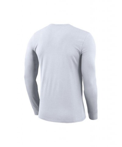 Men's White Brazil National Team Lockup Legend Performance Long Sleeve T-shirt $21.50 T-Shirts