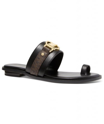 Women's Rory Flat Thong Sandals Black $38.85 Shoes