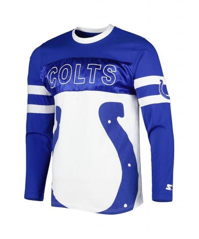 Men's Royal, White Indianapolis Colts Halftime Long Sleeve T-shirt $37.60 T-Shirts