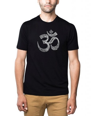 Mens Premium Blend Word Art T-Shirt - Poses Om Black $22.94 T-Shirts