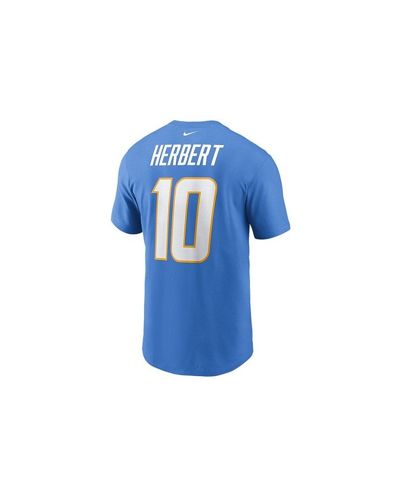 Los Angeles Chargers Men's Pride Name and Number Wordmark 3.0 Player T-shirt Justin Herbert $27.49 T-Shirts