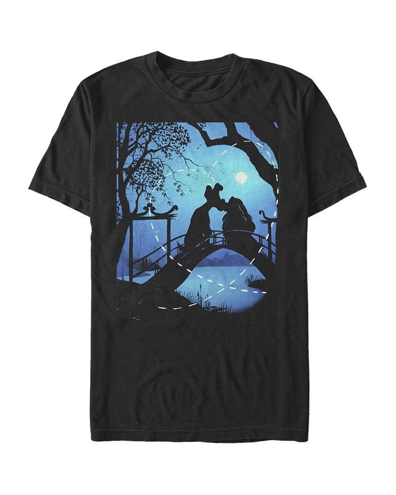 Men's Silhouette Love Short Sleeve T-Shirt Black $15.40 T-Shirts