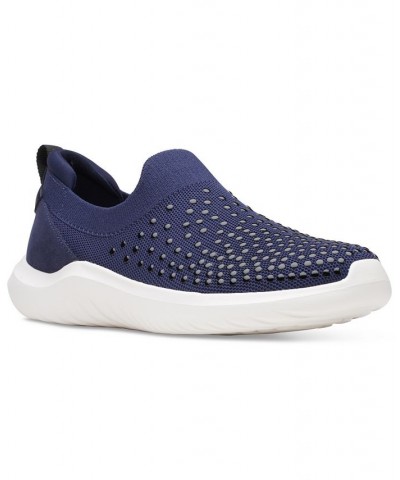 Women's Nova Grove Slip-On Studded Sneakers Blue $32.55 Shoes