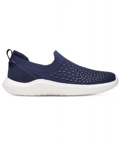 Women's Nova Grove Slip-On Studded Sneakers Blue $32.55 Shoes