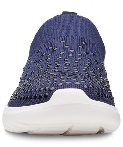 Women's Nova Grove Slip-On Studded Sneakers Blue $32.55 Shoes