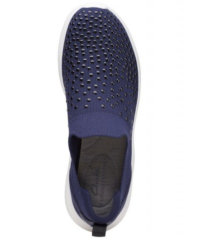 Women's Nova Grove Slip-On Studded Sneakers Blue $32.55 Shoes