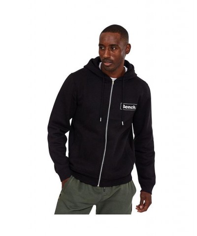 Mens Irving Recycled Cotton Zip Hoodie Black $27.17 Sweatshirt