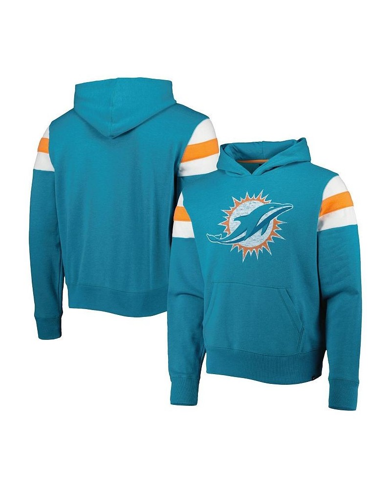 Men's Aqua Miami Dolphins Premier Nico Pullover Hoodie $34.44 Sweatshirt