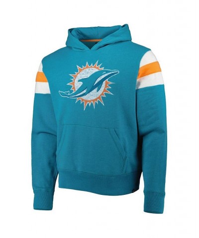 Men's Aqua Miami Dolphins Premier Nico Pullover Hoodie $34.44 Sweatshirt