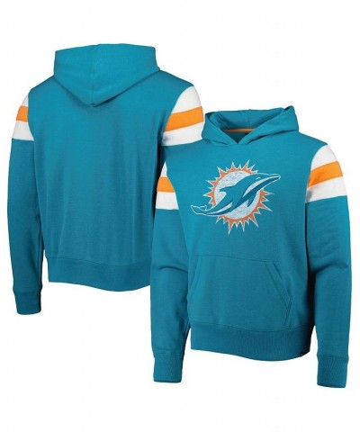 Men's Aqua Miami Dolphins Premier Nico Pullover Hoodie $34.44 Sweatshirt