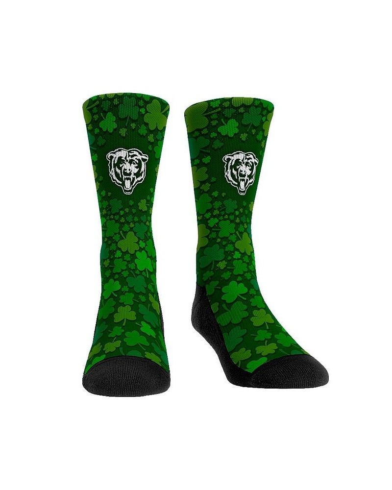 Men's and Women's Socks Chicago Bears St. Patty's Day Shamrock Crew Socks $16.49 Socks