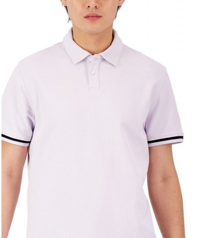 Men's Regular-Fit Tipped Polo Shirt PD08 $12.75 Polo Shirts