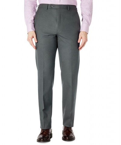 Men's Classic-Fit Solid Flat-Front Dress Pants PD01 $24.75 Pants