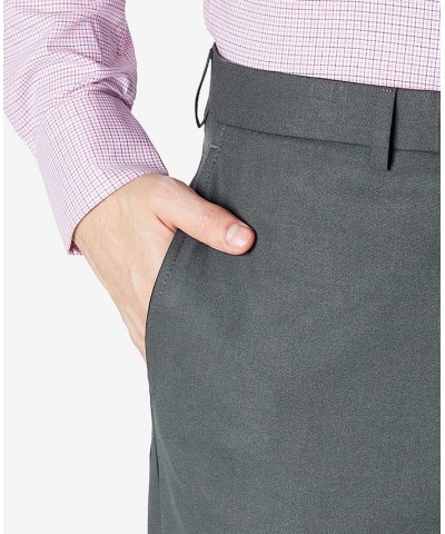 Men's Classic-Fit Solid Flat-Front Dress Pants PD01 $24.75 Pants