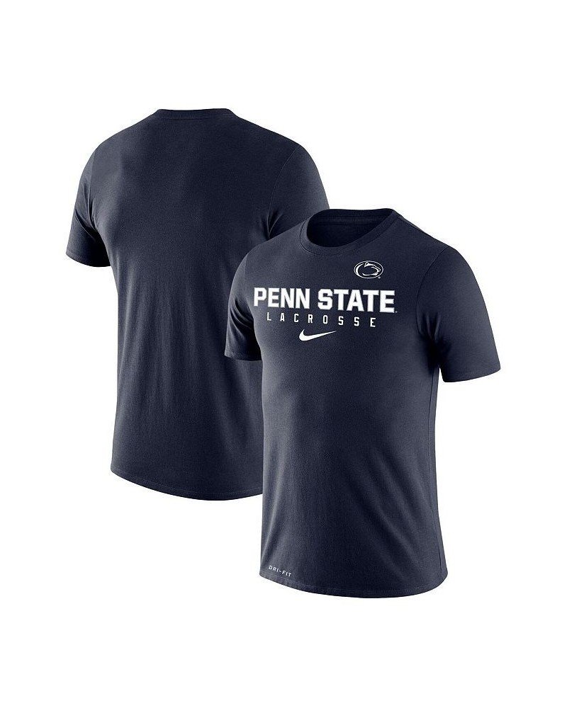 Men's Navy Penn State Nittany Lions Lacrosse Legend 2.0 Performance T-shirt $28.49 T-Shirts