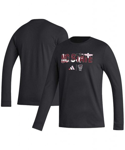 Men's Black NC State Wolfpack Honoring Black Excellence Long Sleeve T-shirt $24.35 T-Shirts