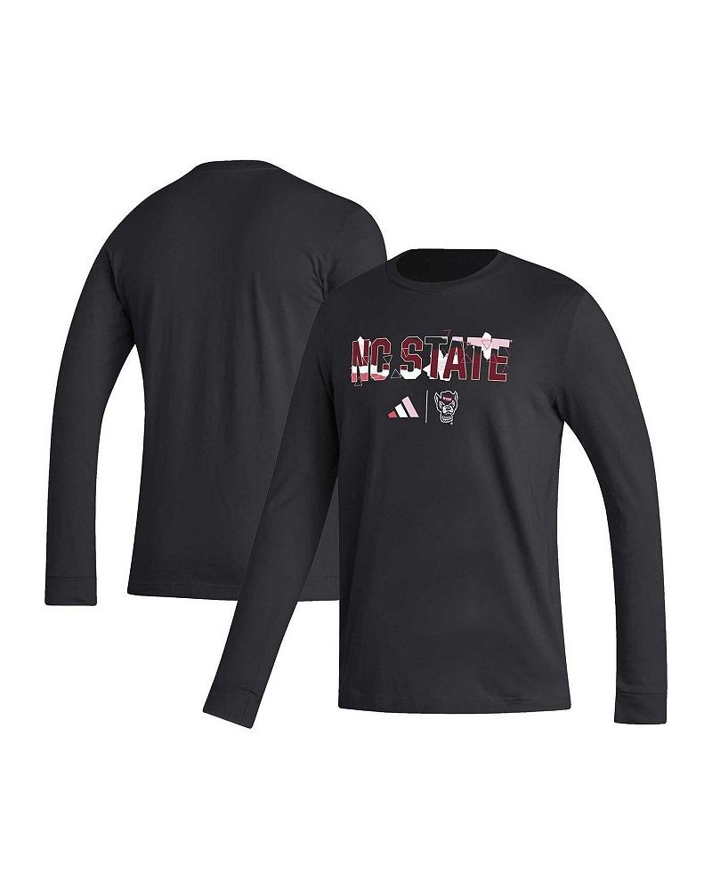 Men's Black NC State Wolfpack Honoring Black Excellence Long Sleeve T-shirt $24.35 T-Shirts