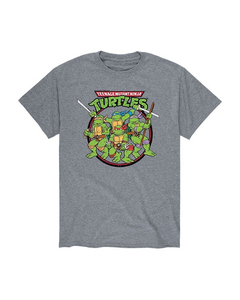 Men's Teenage Mutant Ninja Turtles T-shirt Gray $16.10 T-Shirts