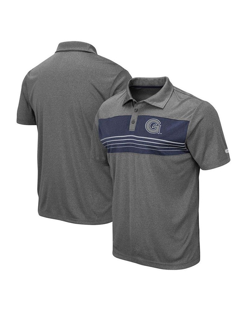 Men's Heathered Charcoal Georgetown Hoyas Smithers Polo $25.49 Polo Shirts