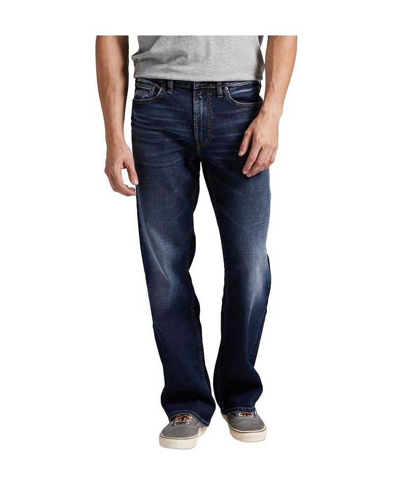 Men's Zac Relaxed Fit Straight Leg Jeans Blue $33.71 Jeans