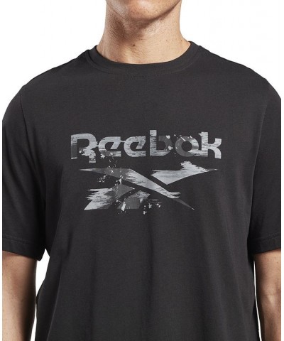 Men's All-Cotton Camo Logo T-Shirt Black $15.81 T-Shirts