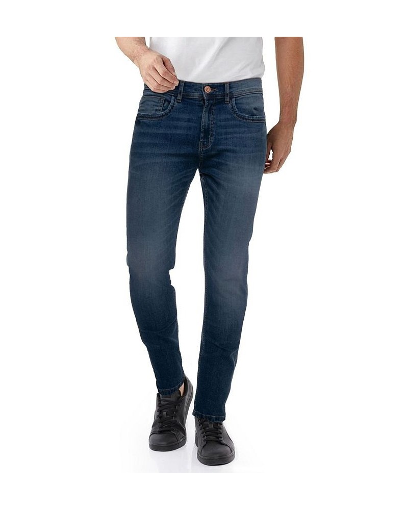 Men's Stretch 5 Pocket Skinny Jeans Blue $38.22 Jeans