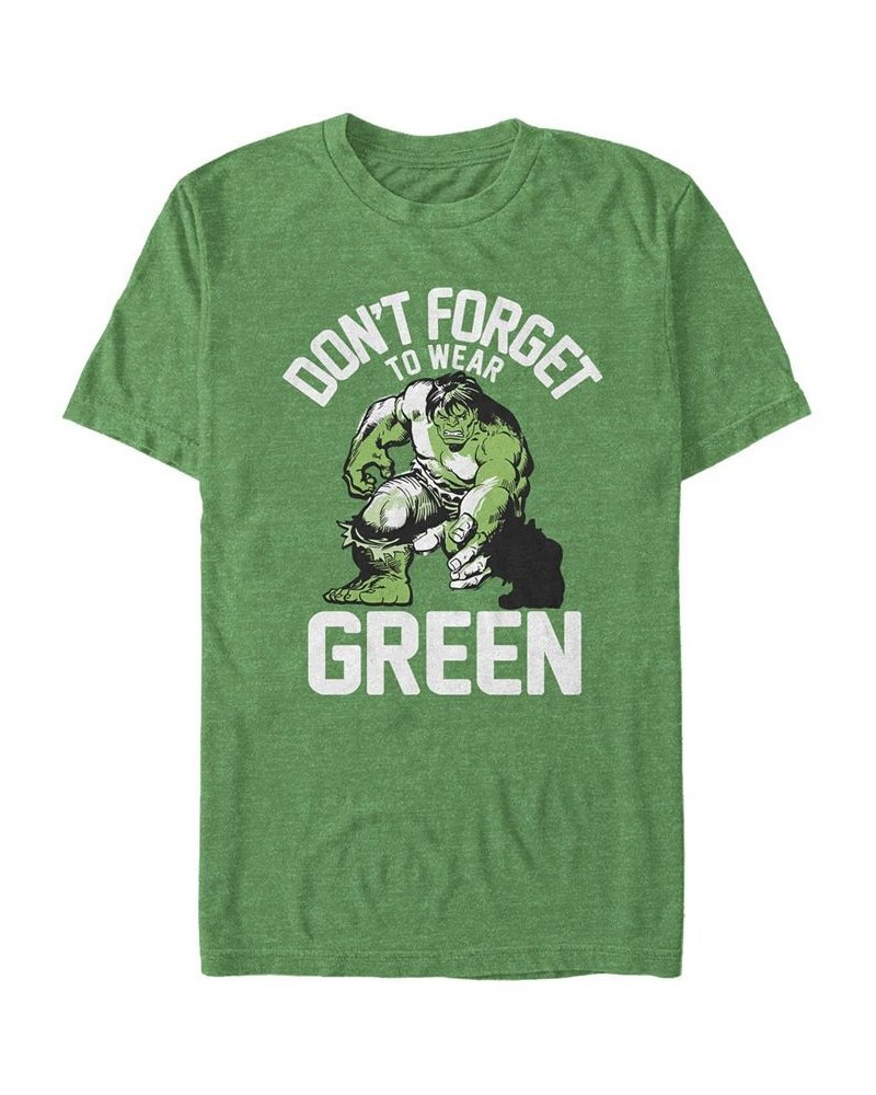 Men's Hulk Wear Short Sleeve Crew T-shirt Green $20.29 T-Shirts